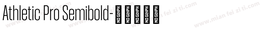 Athletic Pro Semibold字体转换